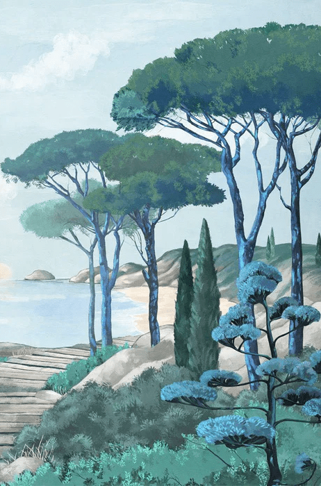 Papier peint balade dans les calanques