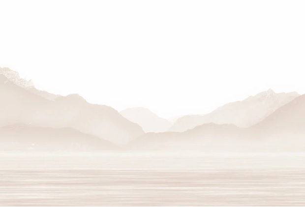 Papier peint Annecy et son lac paisible beige