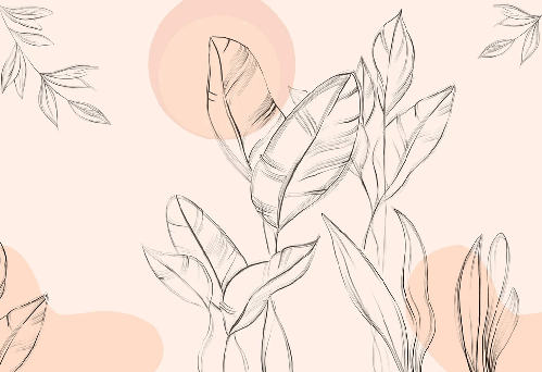 Papier peint gracieuse flore