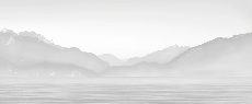 Carta da parati Annecy e il suo tranquillo lago in bianco e nero