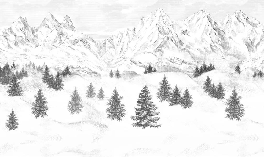 Carta da parati Aiguilles d'Arves