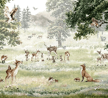Carta da parati per bambini con animali e compagnia