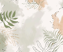 Panoramic vegetal watercolor wallpaper