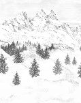 Carta da parati Aiguilles d'Arves