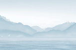 Carta da parati Annecy e il suo tranquillo lago