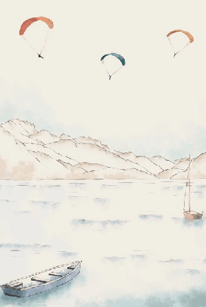 Carta da parati Annecy, cime e arte