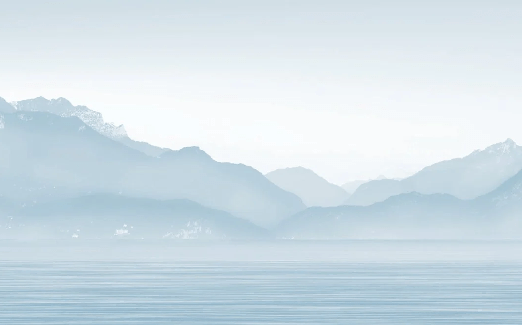 Carta da parati Annecy e il suo tranquillo lago