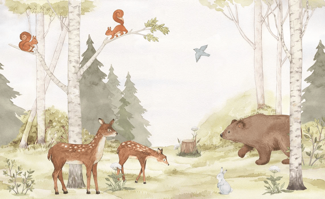 Tapete „Zauberwald“ für Kinderzimmer