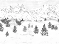 Carta da parati Aiguilles d'Arves