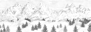 Carta da parati Aiguilles d'Arves