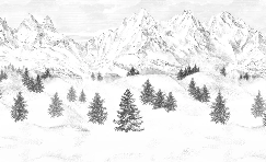 Carta da parati Aiguilles d'Arves
