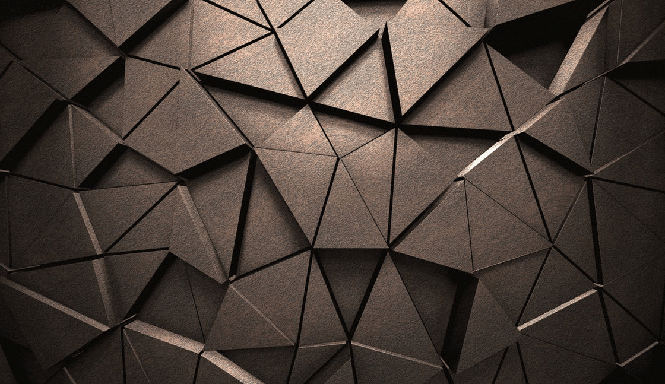 Papier peint 3D black perspective rouille
