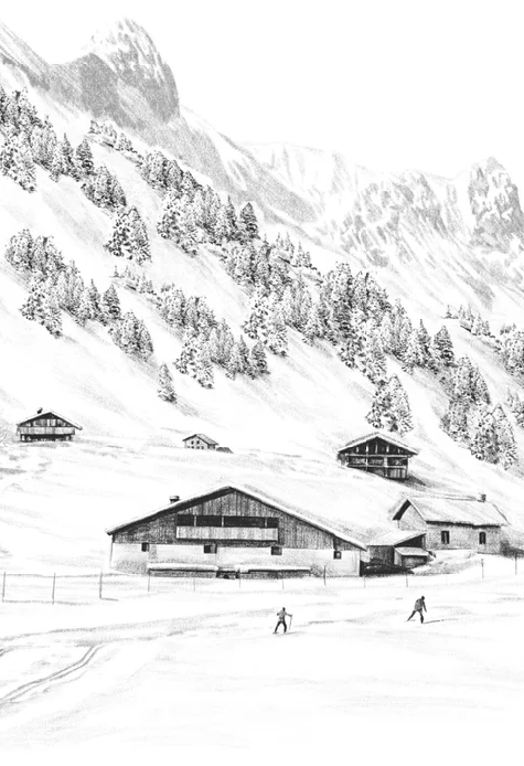 Wallpaper Clusaz cross-country skiing mountains Confins