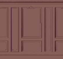 Trompe-l'œil-Tapete im Haussmann-Stil Hacienda