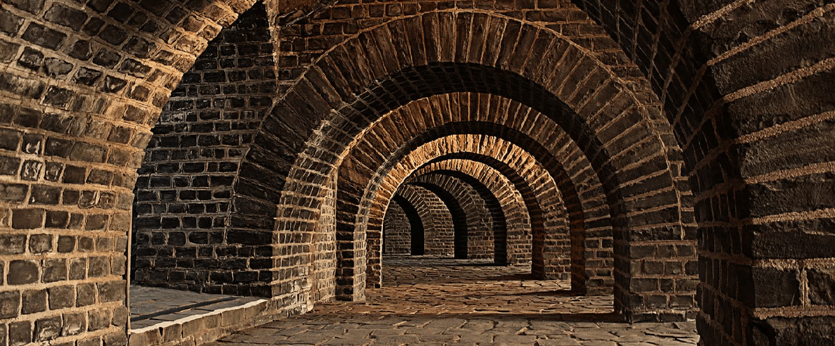 Carta da parati Trompe l'oeil Bricks Passage
