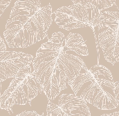 Papier peint feuille monstera sable