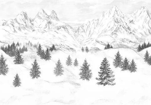 Carta da parati Aiguilles d'Arves