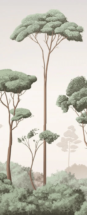 Papier peint brise légère pinède, XXL, tendance