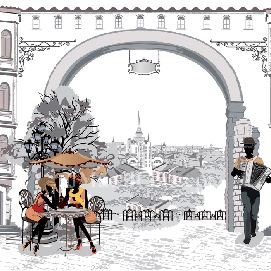 Papier peint bistrot sur un air parisien