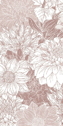 Carta da parati con fiori Dahlia