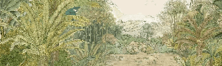 Exotische Tapete „Grünes Paradies“