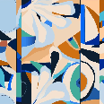Papier peint abstrait vibrant