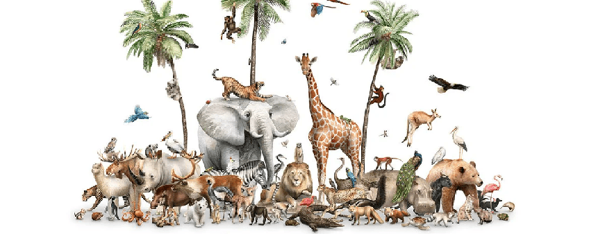 Papier peint animaux terre des lions