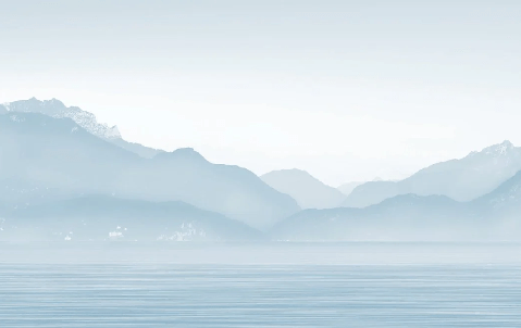 Carta da parati Annecy e il suo tranquillo lago