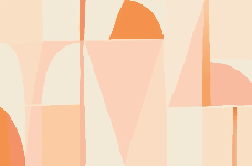Papier peint abstrait géométrique peach