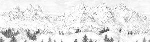 Carta da parati Aiguilles d'Arves