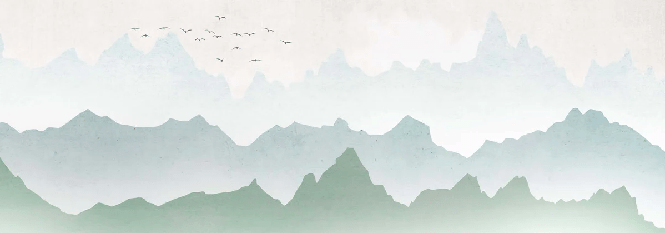 Papier peint brume matinale forêt