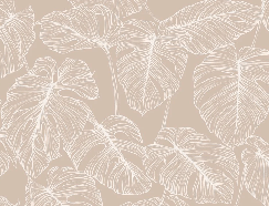 Carta da parati foglia monstera sabbia