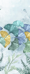Papier peint wc ginkgo biloba japon, XXL, tendance