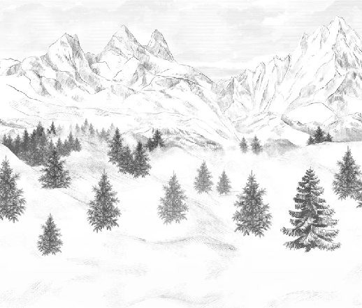 Carta da parati Aiguilles d'Arves