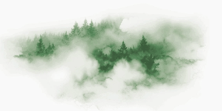 Papier peint brume des Cimes vert