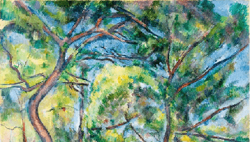 Carta da parati foresta di pini - Paul Cézanne