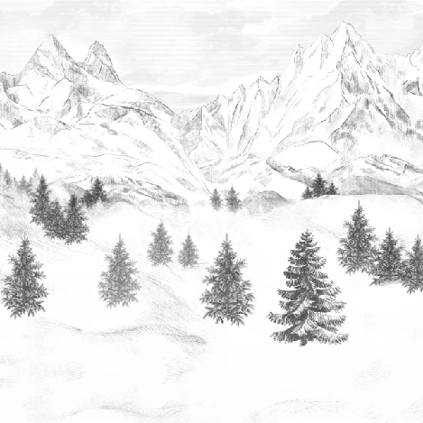 Carta da parati Aiguilles d'Arves