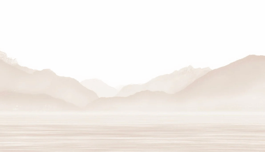 Papier peint Annecy et son lac paisible beige