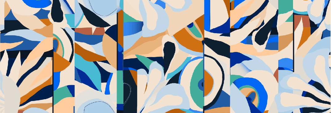 Papier peint abstrait vibrant