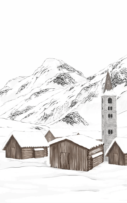 Tapete Dorf Val d'Isère