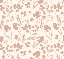 Carta da parati con fiori color beige cipria
