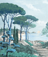 Papier peint balade dans les calanques