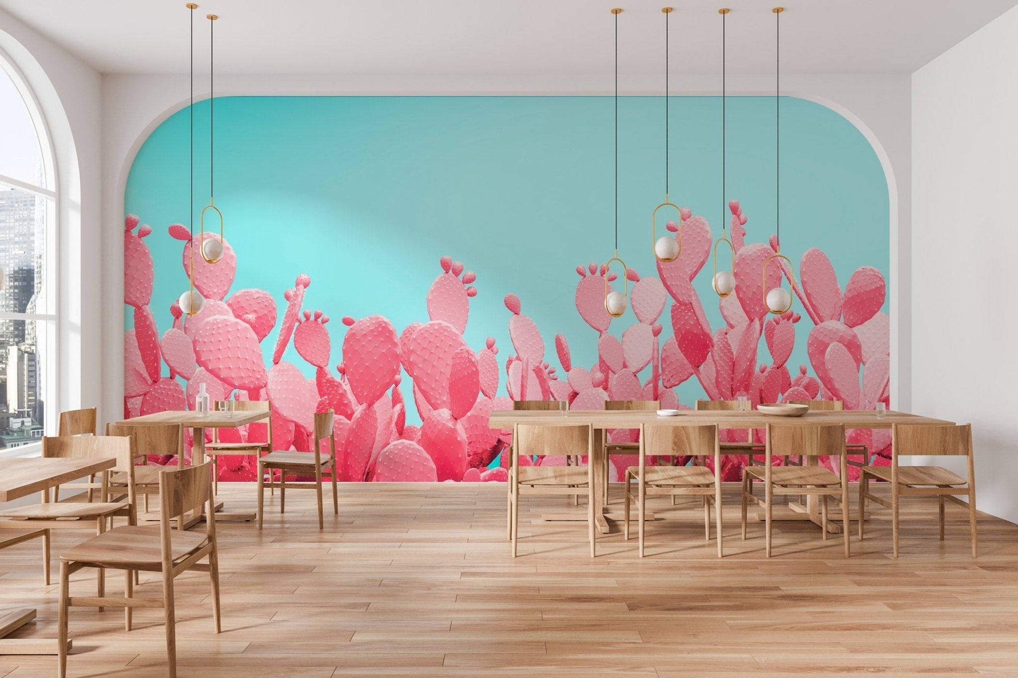 Papier peint cactus pop, XXL, tendance