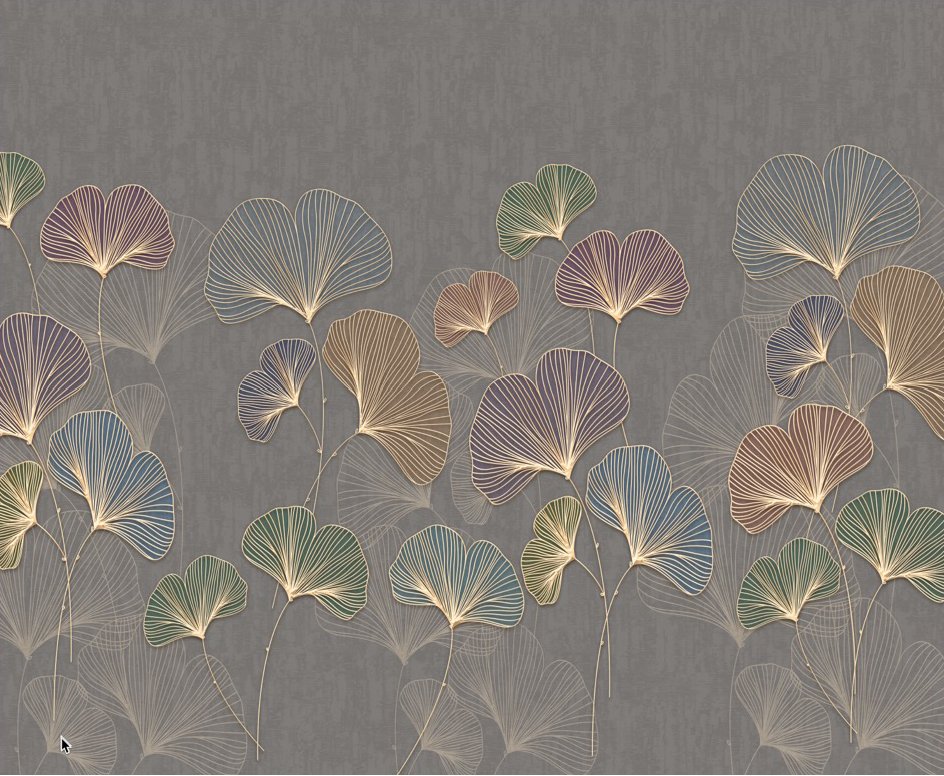 Fototapete Panorama Ginkgo Asien Trend B190cm x H157cm