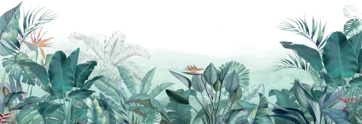 Tropische Quintessenz Panorama-Tapete B537cm x H188cm