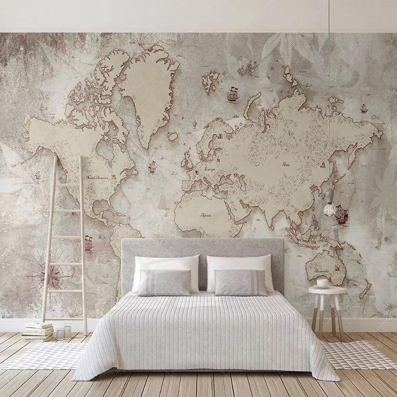 Papier peint Minimaliste World - papier peint sur mesure francais - muralconcept