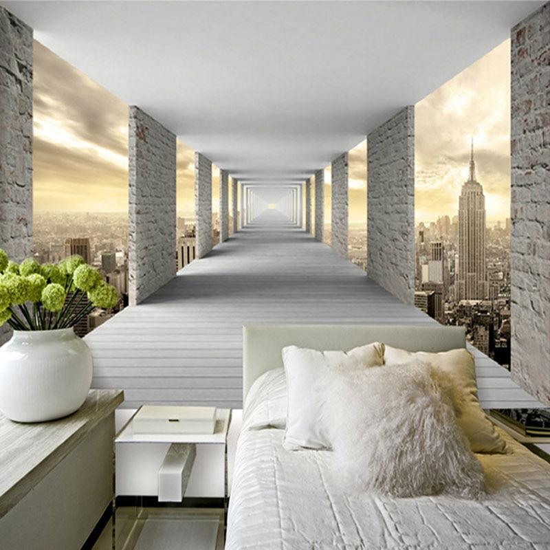 Papier peint trompe l'oeil New York Hall - papier peint sur mesure francais - muralconcept