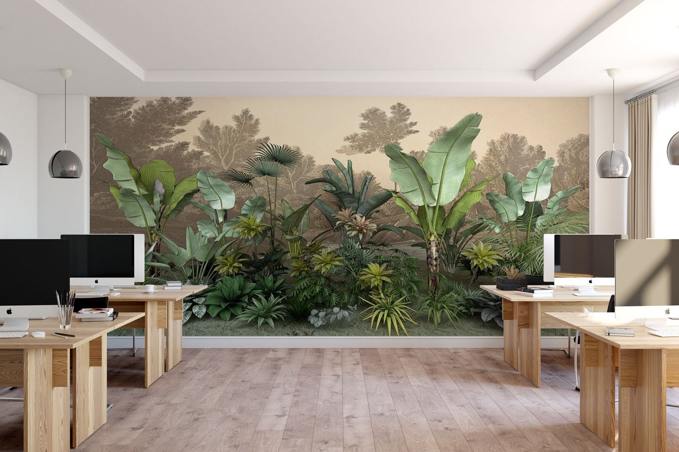 La déco papier peint pour un bureau créatif, à la maison comme en entreprise - Muralconcept