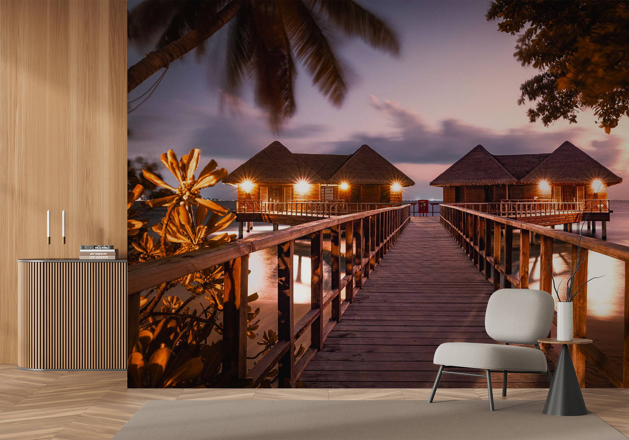 Comment agrandir visuellement une de pièce avec papier peint ?