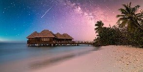 Papier peint photo plage paradisiaque féérique, XXL, tendance